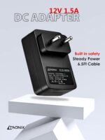 12V 1.5A Power Adapter, 18W Power Supply for Router, LED Strip, CCTV, Modem, Set Top Box, DTH Box, DIY Boards,12Volt 1.5Amp, 2.5mm x 5.5mm Jack - Image 3