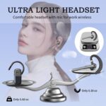 𝐃𝐫𝐮𝐦𝐬𝐭𝐨𝐧𝐞 𝟏𝟎-𝐘𝐞𝐚𝐫 𝐖𝐚𝐫𝐫𝐚𝐧𝐭𝐲 Professional Bluetooth Headset | Wireless Stereo Earphones with Mic, Noise Cancellation & Clear Calls | Ideal for Office, Travel & Daily Commute - Image 4