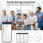 Ledgebit Smart Home Touch Wi-Fi Light Switch – 1 Gang, Smart Wi-Fi Wall Switch, Voice Control with Alexa & Google Assistant, White - Image 4