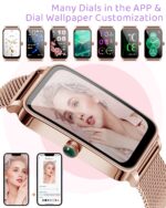 Bocloud Smart Watch, Smart Watches For Women Men, Iphone Android Smart Watch With Blood Oxygen/Heart Rate/Sleep Monitor, Ip68 Waterproof Fitness Tracker With 12 Sport Modes(Gold) - Image 4