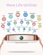 Bocloud Smart Watch, Smart Watches For Women Men, Iphone Android Smart Watch With Blood Oxygen/Heart Rate/Sleep Monitor, Ip68 Waterproof Fitness Tracker With 12 Sport Modes(Gold) - Image 5