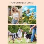 5K Digital Camera for Photography, 32GB Storage WiFi Instant Sharing Vlogging Cameras for 3" 180° Flip Screen with 18X Zoom Compact Vlog Travel Camara with AF Auto Focus (32GB) - Image 4