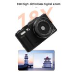 5K Digital Camera for Photography, 32GB Storage WiFi Instant Sharing Vlogging Cameras for 3" 180° Flip Screen with 18X Zoom Compact Vlog Travel Camara with AF Auto Focus (32GB) - Image 8