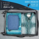 FATMUG Oxford Fabric Compact Electronics Accessories Travel Organizer Bag For Cables, Devices And More (Navy Blue) - Image 8