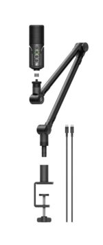 Sennheiser Profile Streaming Set USB-C Condenser Microphone | Cardioid Pickup | Adjustable Boom Arm, Mute Function & Gain Control | Ideal for Streaming, Podcasting, & Recording - Image 4