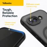 Magnetic Case Cover Compatible with Google Pixel 10A (Translucent Black with MagSafe, Google Pixel 10a) - Image 4