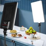 FKU 16inch LED Video Light Panel 2700K-6500K Photo Studio Lamp,Remote and 7FEET Tripod Stand Flash [16 Inch Light + 7 Feet Stand Flash (16" Touch PANAL Light+7 FEET) - Image 4