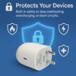 Google 45W Type C Rapid PPS Charging Adapter for Original Google Pixel 10 (Pro/Pro XL/Fold) 9a/9 Pro/9 Pro XL/8a/8/7/6 & Laptop, Tablet, Chromebook & More | 30W Quick Charging USB-C Adaptor - White - Image 6