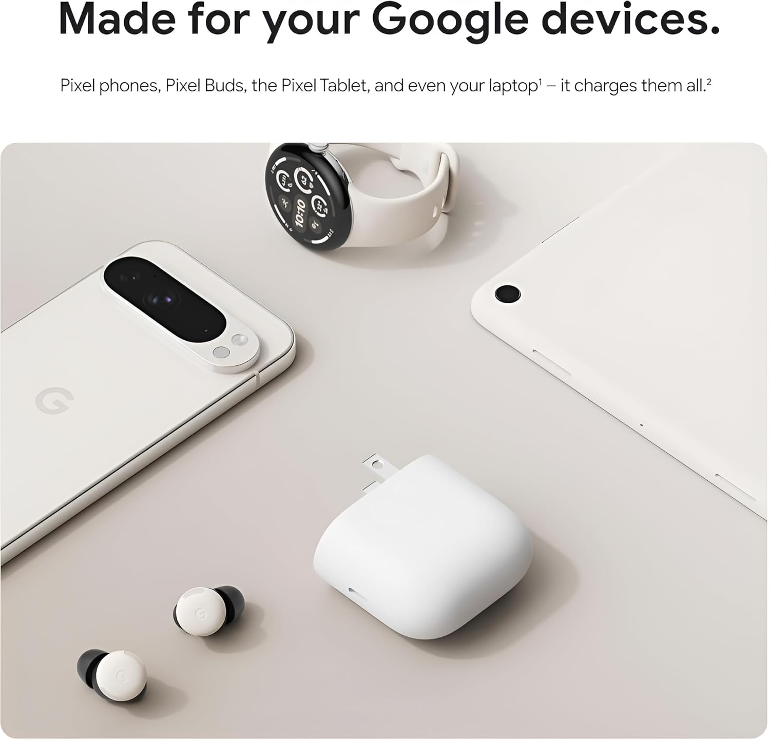 Google 45W Type C Rapid PPS Charging Adapter for Original Google Pixel 10 (Pro/Pro XL/Fold) 9a/9 Pro/9 Pro XL/8a/8/7/6 & Laptop, Tablet, Chromebook & More | 30W Quick Charging USB-C Adaptor - White - Image 8