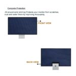 Monitor Dust Cover Water Resistant Nylon Fabric Anti-Static Dustproof LCD/LED/HD Panel Case Computer Screen Protective Sleeve Compatible with HP All in ONE Desktop 27 inches (Grey) - Image 3