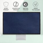 Monitor Dust Cover Water Resistant Nylon Fabric Anti-Static Dustproof LCD/LED/HD Panel Case Computer Screen Protective Sleeve Compatible with HP All in ONE Desktop 27 inches (Grey) - Image 6
