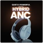 ACwO Twister 717 | Hybrid ANC up to 38dB | X- Fidelity Acoustics | Bass BooMX™ 40mm Drivers | Dual EQ Modes: Gaming & Cinematic | Up to 55 Hours Music Playtime (ANC Off) - Steel Blue - Image 3