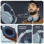 ACwO Twister 717 | Hybrid ANC up to 38dB | X- Fidelity Acoustics | Bass BooMX™ 40mm Drivers | Dual EQ Modes: Gaming & Cinematic | Up to 55 Hours Music Playtime (ANC Off) - Steel Blue - Image 10
