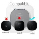 HOLACA 6.625in Wall Plate Bracket Cover for Ecobee3 Smart Wi-Fi Thermostat EB-STATE3-02 - Image 3