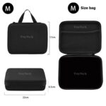 Portable Electronic Accessories Organizer Travel Friendly Pouch for Vlogging Camera, USB Cables, Power Banks, Adapters, Hard Disks, and More.(Medium Size)(22cm x 17cm x 6.5cm)(Black) - Image 3