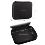 Portable Electronic Accessories Organizer Travel Friendly Pouch for Vlogging Camera, USB Cables, Power Banks, Adapters, Hard Disks, and More.(Medium Size)(22cm x 17cm x 6.5cm)(Black) - Image 7