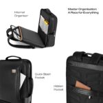 Urban Jungle by Safari, Roam Briefpack for Daily commute, Travel & Workpack | Premium Fabric | Water Resistant laptop Bag | With USB charging Socket | Flat Open Design with Trolley Sleeve - Image 3