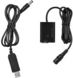 digiclicks NP- FW-50 Dummy Battery +DC Power Bank (5V 2A) USB Adapter Cable Camera Battery Charger (Black) - Image 4
