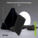 ERD PB-230 Li-Polymer 10000mAh, 12W Power Bank with USB Charging Cable, Dual A+C Port, Compatible with Smartphones, Smart Watches, Neckbands & Other Devices, Black - Image 3