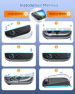 Clear Protective Case for Nintendo Switch 2(2025), Transparent Slim Hard Shell for Switch 2 Accessories, Scratch&Shock Protection Cover for Joycon 2 with Screen Protector, 8 Thumb Grip - Image 6