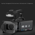 4K Video Camera Camcorder, 4500mAh 64MP Ultra HD Vlogging 18X Digital Camera for with Microphone, 4.0 in Display Anti Shake Video Recorder - Image 4