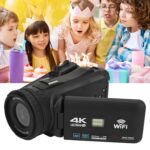 4K Video Camera Camcorder, 4500mAh 64MP Ultra HD Vlogging 18X Digital Camera for with Microphone, 4.0 in Display Anti Shake Video Recorder - Image 5