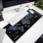 World Map Extended Size (800 mm x 300 mm x 2 mm) Gaming Mouse Pad| Desk Mat | Stitched Edges| Non-Slip Rubber Base|Computer Laptop|Keyboard Mouse Pad for Office & Home (World Map) - Image 3
