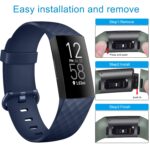Tobfit Watch Strap Compatible with Fitbit Charge 4 / Fitbit Charge 3 (Watch Not Included), Removable Soft Belts for Charge 4/3 Wristband, Smartwatch Band for Men Women - Image 5