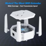 WiFi Extender | 1.2Gbps WiFi Extenders Signal Booster Dual Band WPS 5GHz & 2.4GHz for Home, with Ethernet Port, Compatible with Alexa/Fire TV (White) - Image 4