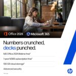 HP 15, 13th Gen Intel Core i7-1355U (16GB DDR4, 512GB SSD) FHD, Anti-Glare, 15.6’’/39.6cm, Win11, M365(1yr)* Office 24, Silver, 1.59kg, Iris Xe, FHD Camera w/Shutter, Backlit Laptop fd0468tu/fd0515tu - Image 5