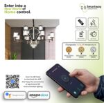 Smartway® – Camacian 172W| 100 Cm| Google & Alexa| Height Adjustable| 3 Light Mode| Modern LED Ceiling Chandelier for Living Room, Dining, Bedroom, Hall, Kitchen, Office, Luxury Decorative Lighting - Image 3