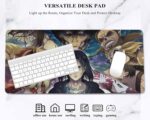 Tee Mafia AOT - Anime Series Mouse Mat - Printed Large Extended XXL Mouse Pad for Laptop, Desktop, PC for Gaming Table Mat - Anti-Skid Rubber - [11 x 23in] - Pack of 1 (D6) - Image 3