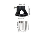 DIY Crafts Style No # 4, Combo, 6 - Pcs HSS Routing Router Bits Burr with Drill Carving Rotary Locator Set Suit DIY Tools for Dremel & Rotary Tool - Kit for Wood/Metal Wo(Style No # 4, Combo) - Image 3