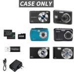 VERTUS® Camera Case for Kodak Pixpro fz45-55, Canon IXUS & PowerShot ELPH Series, Panasonic LX/FX, Nikon S Series, Sony Cyber-Shot DSC Series, W/T Series, VAHOIALD Digital Camera, Nsoela Kids (Black) - Image 3