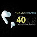 Redmi Buds 5C Bluetooth TWS in Ear Earbuds, Up to 40Db Hybrid Noise Cancellation, Quad Mic, Custom Eq, 10Mins Charge for 2Hours Life, Up to 36Hrs Playback, Gaming TWS| Acoustic Black - Image 4
