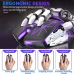 Offbeat® Alpha Bluetooth 5.1 + 2.4 Ghz Wireless Gaming Mouse, 7D Buttons Mouse, 3 DPI Modes 1600:2400:3200 mice for ipad, Mac Book, Tablet, PC, Smart TV, C Type Charging - Image 6