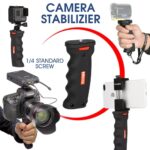 Universal Camera Holder & Stabilizer Hand Grip for DSLR & Mirrorless Cameras | Anti-Shake Video Stabilizing Handle | Lightweight Portable Grip for Photography, Vlogging & Filmmaking - Image 3