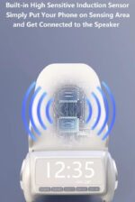 Portable Mini Chair Wireless Charger Phone Holder, Mini Chair Wireless Fast Charger Multifunctional Phone Holder, Multifunctional Wireless Fast Charging Station (White) - Image 3