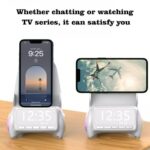 Portable Mini Chair Wireless Charger Phone Holder, Mini Chair Wireless Fast Charger Multifunctional Phone Holder, Multifunctional Wireless Fast Charging Station (White) - Image 5