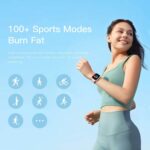 1.83" Smart Watch Answer/Make Calls, Full Touch Screen Bluetooth Smartwatch with AI Control 100+ Sports Mode GPS Fitness Tracker for Android iOS Phones Black - Image 3