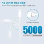 Sounce Phone USB to Lightning Cable-20W Original [MFi Certified] Fast Charger Cable Power Charging Cord Compatible with iPhone 14/13/12/11/X/8/7/6/iPad Series (White) - Image 3