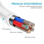 Sounce Phone USB to Lightning Cable-20W Original [MFi Certified] Fast Charger Cable Power Charging Cord Compatible with iPhone 14/13/12/11/X/8/7/6/iPad Series (White) - Image 5