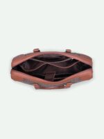 ZOUK Women's Conference Office Bag | Jute | Vegan Leather Handcrafted Tote Bag Ideal For Work Office With Double Handle Straps - Image 8