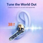 Wireless Earbuds Bluetooth 5.1 TWS Earphones Full Touch Control Headphones Built-in Microphone Immersive Sound Quality Ensure Fast Stable & Connection Smart LED Headset Sports Bud - Image 3