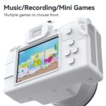 Mini Digital Camera 48MP DSLR Camera Video Recording Function 16X Digital Zoom Travel Camara with Fill Light Fight White - Image 6