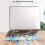 Laptop Stand Adjustable Computer Stand Ergonomic Portable Tablet Stand Foldable Compatible with MacBook Dell XPS HP Lenovo(Silver) - Image 5