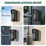 Blink Doorbell Camera Mount for 2nd Gen, Adjustable Angle Anti-Theft Mount, No-Drill Easy Installation, Holder Compatible with Blink Video Doorbell Gen 2 - Image 5