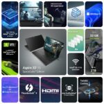 acer Aspire 3D 15 SpatialLabs Edition Gaming Laptop Intel Core i7-13620H Processor (16GB/1TB/NVIDIA RTX4050/Win11Home) A3D15-71GM, 39.6 cm(15.6") UHD 3840 x 2160 IPS Display, Obsidian Black, 2.32KG - Image 3