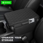 SIAGO Car Armrest Cover Cushion with Storage Bags | Soft Center Console Protector Pad | Non-Slip, Waterproof & Durable | Universal Fit for Cars, SUVs & Trucks (Black) SIA144 - Image 4