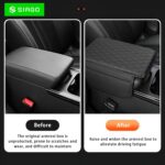 SIAGO Car Armrest Cover Cushion with Storage Bags | Soft Center Console Protector Pad | Non-Slip, Waterproof & Durable | Universal Fit for Cars, SUVs & Trucks (Black) SIA144 - Image 7